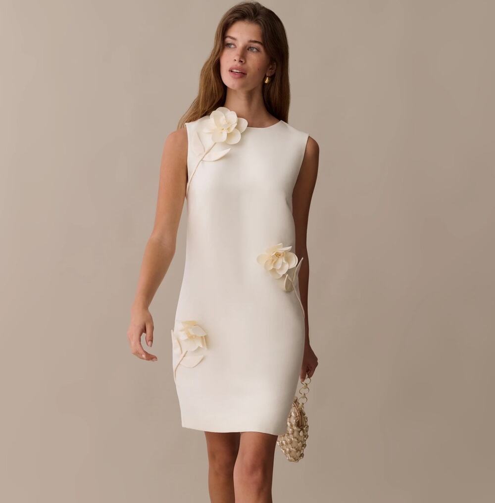 New O.P.T Athea Dress ivory $223 size small